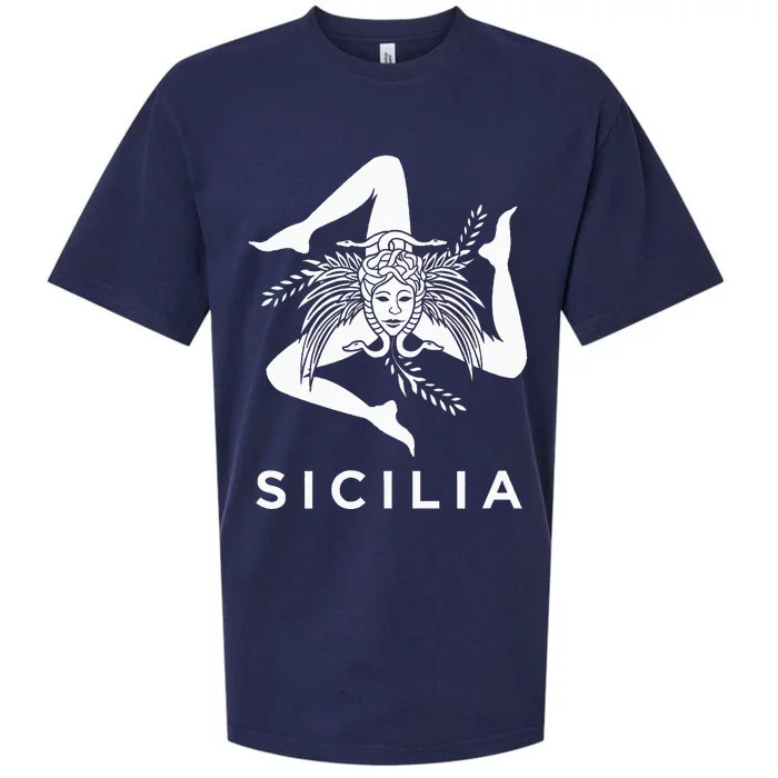 Sicilian Pride Sicilia Sicilian Flag Trinacria Sueded Cloud Jersey T-Shirt