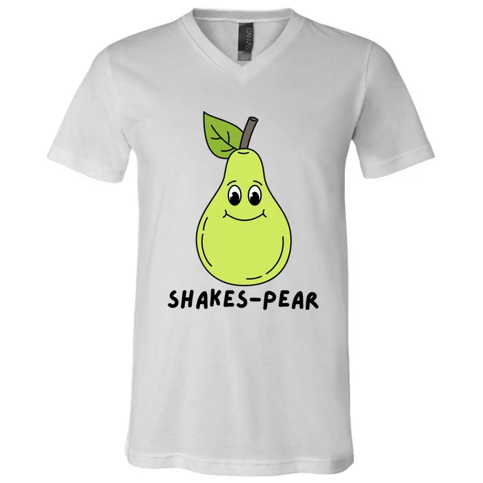 Shakes Pear Shakespeare Funny V-Neck T-Shirt