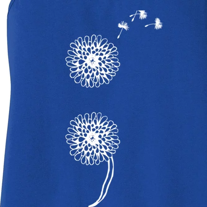 Semicolon Project Suicide Prevention Blowball Dandelion Gift Women's Racerback Tank