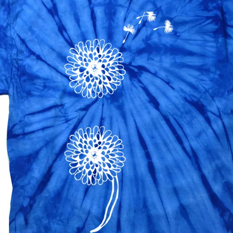 Semicolon Project Suicide Prevention Blowball Dandelion Gift Tie-Dye T-Shirt