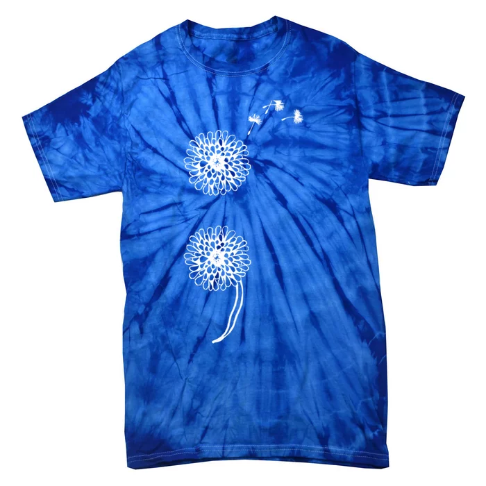 Semicolon Project Suicide Prevention Blowball Dandelion Gift Tie-Dye T-Shirt