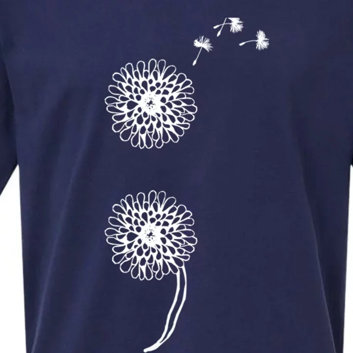 Semicolon Project Suicide Prevention Blowball Dandelion Gift Sueded Cloud Jersey T-Shirt