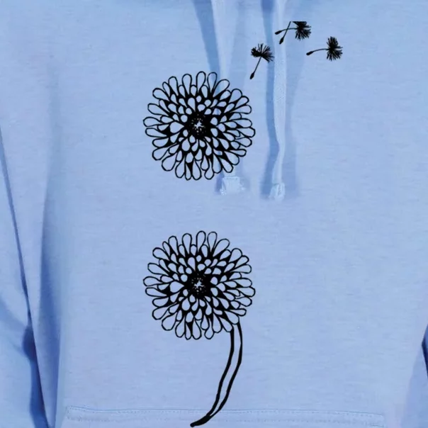 Semicolon Project Suicide Prevention Blowball Dandelion Gift Unisex Surf Hoodie