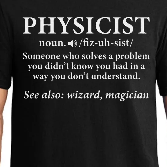 Scientist Physics Student Funny Physicist Definition Pajama Set