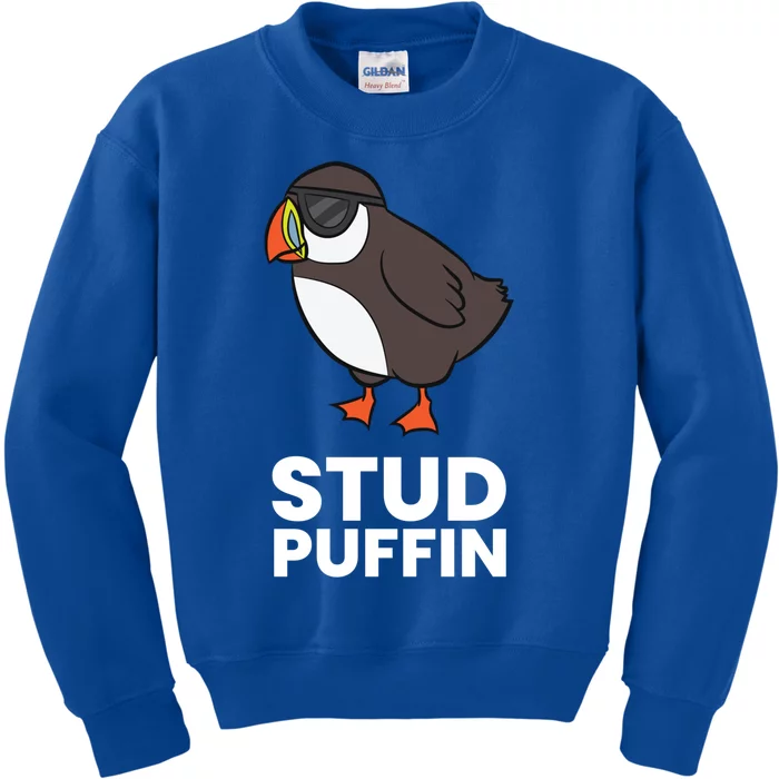 Stud Puffin Seabird Stuf Muffin Iceland Puffin Bird Meaningful Gift Kids Sweatshirt