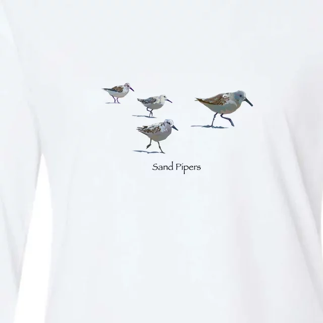 Sand Pipers Womens Cotton Relaxed Long Sleeve T-Shirt