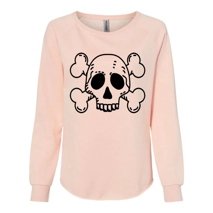 Skull Pirate Womens California Wash Sweatshirt