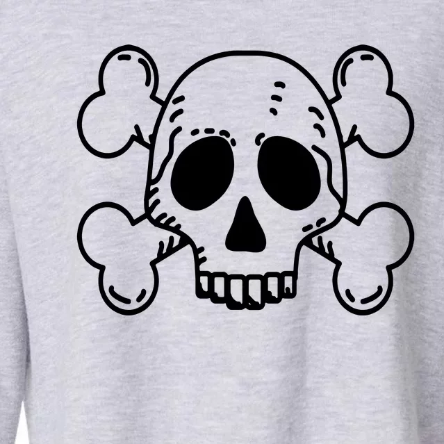 Skull Pirate Cropped Pullover Crew