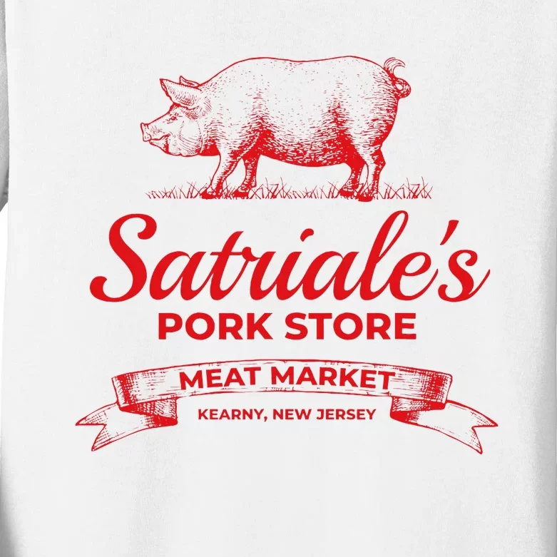 Satriale’S Pork Store Kearny New Jersey Kids Long Sleeve Shirt