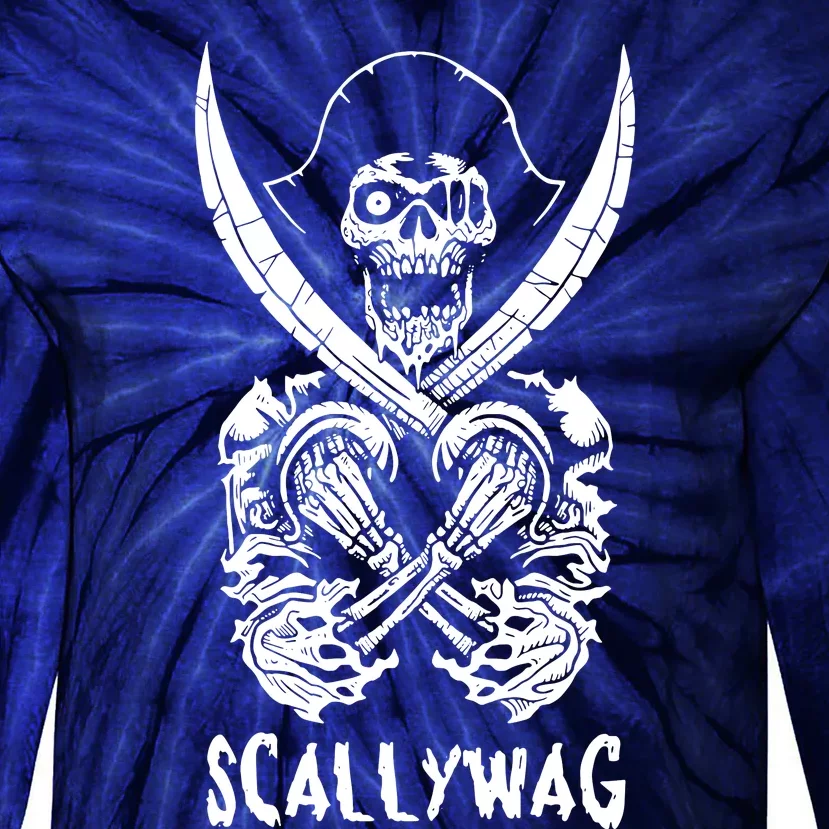 Scallywag Pirate Tie-Dye Long Sleeve Shirt