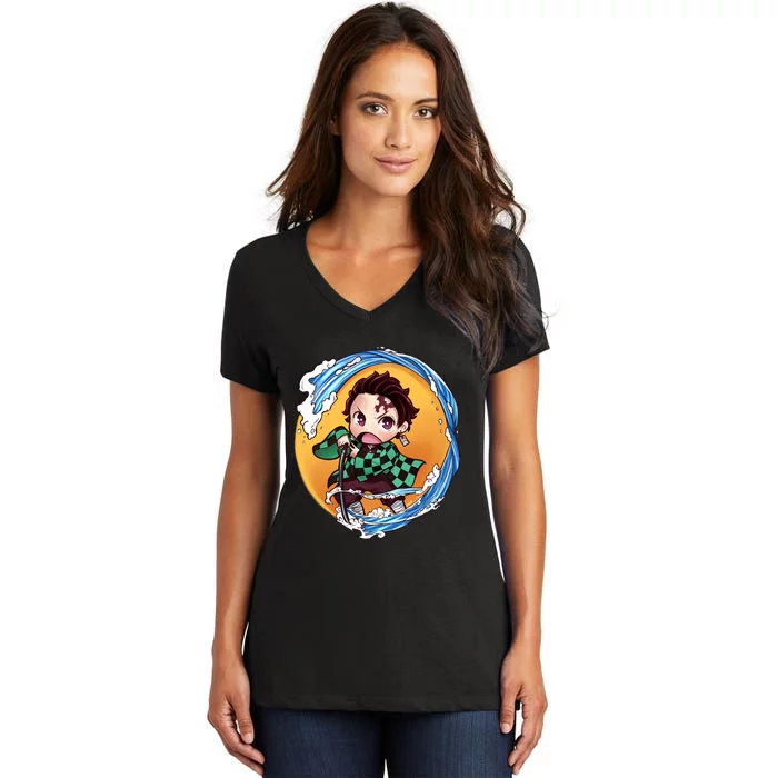 Sword Power Women's V-Neck T-Shirt