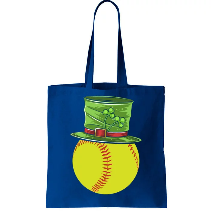 Softball Player Sport St Patrick's Saint Pattys Day Gift Tote Bag