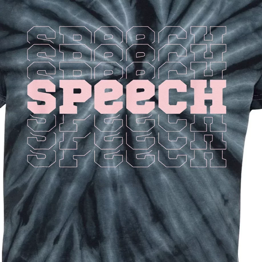 Speech Pathology Speech Pathologist SLP SLPA Kids Tie-Dye T-Shirt