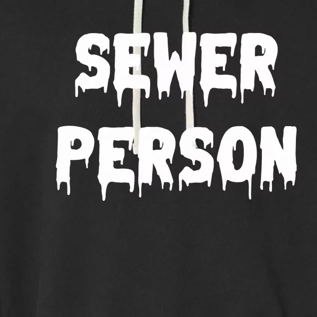 Sewer Person Garment-Dyed Fleece Hoodie