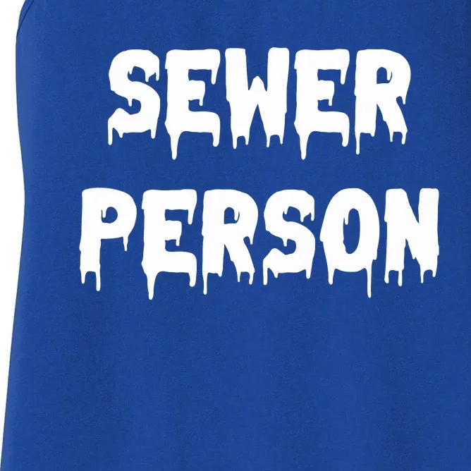 Sewer Person Women's Racerback Tank