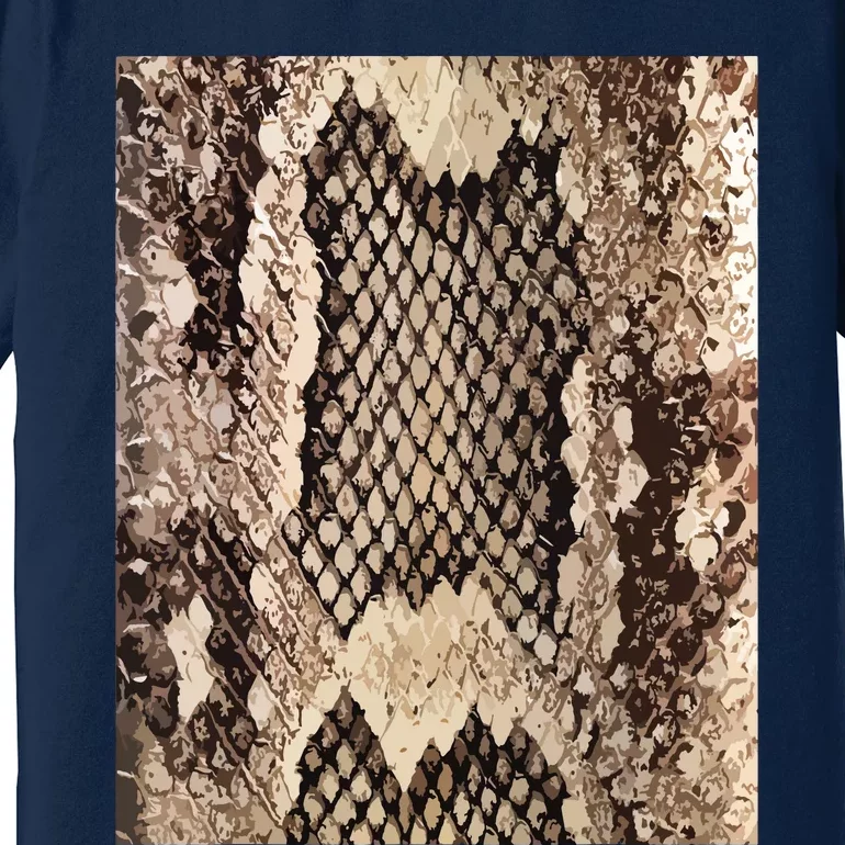 Snakeskin Print Snake Reptile Animal Rattlesnake Premium T-Shirt