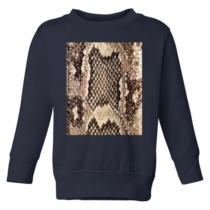 Snakeskin Print Snake Reptile Animal Rattlesnake Toddler Sweatshirt