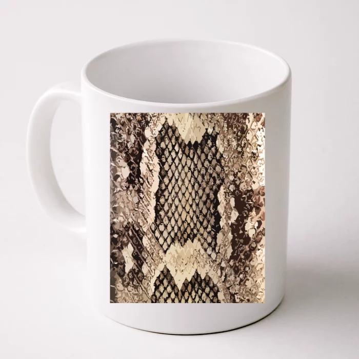 Snakeskin Print Snake Reptile Animal Rattlesnake Front & Back Coffee Mug