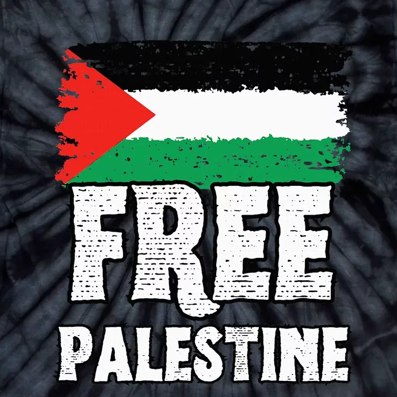 Support Palestine Show Solidarity with a Free Flag Tie-Dye T-Shirt