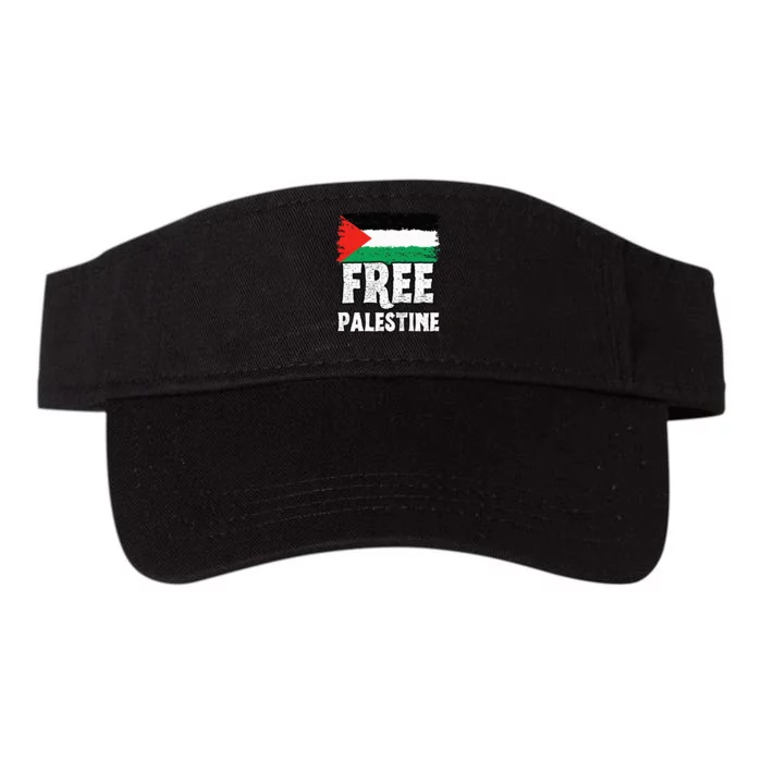 Support Palestine Show Solidarity with a Free Flag Valucap Bio-Washed Visor