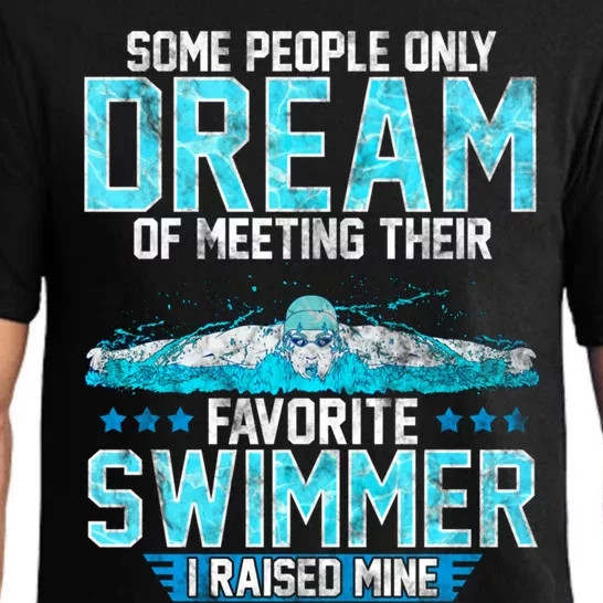 Swimming Parent Swimmer Mom Dad My Favorite Swim Meet Gift Pajama Set