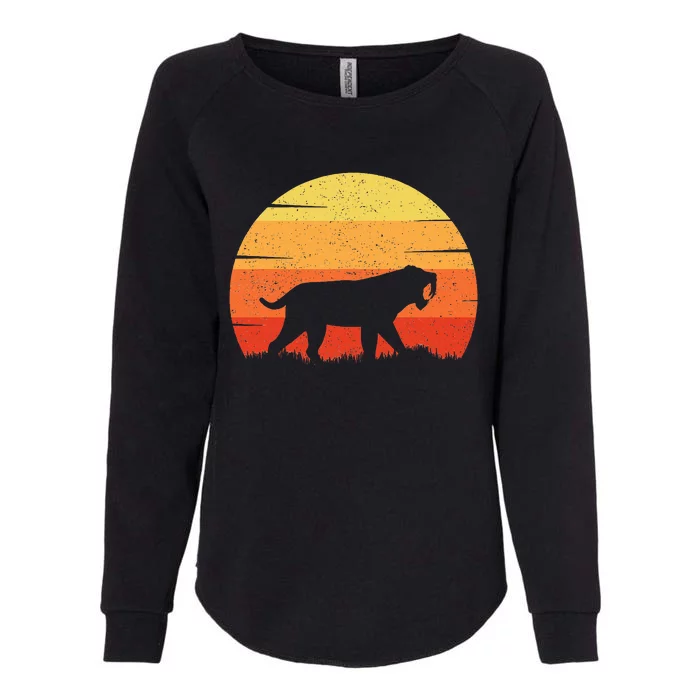 Smilodon Prehistoric Saber Tooth Tiger Mountain Sabertooth Womens California Wash Sweatshirt