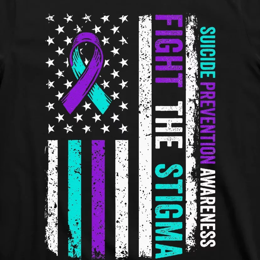 Suicide Prevention Support Fight Stigma Suicide Awareness T-Shirt