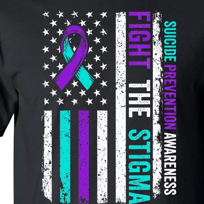 Suicide Prevention Support Fight Stigma Suicide Awareness Tall T-Shirt