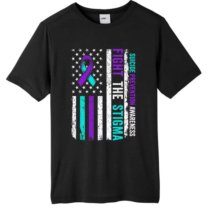 Suicide Prevention Support Fight Stigma Suicide Awareness ChromaSoft Performance T-Shirt