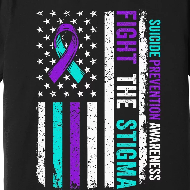 Suicide Prevention Support Fight Stigma Suicide Awareness Premium T-Shirt