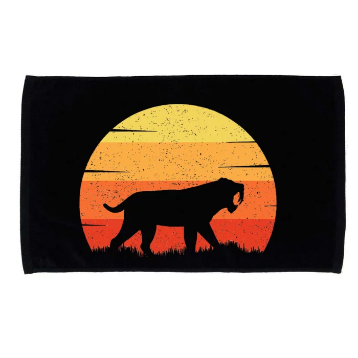 Smilodon Prehistoric Sabertooth Tiger Mountain Sabertooth Microfiber Hand Towel