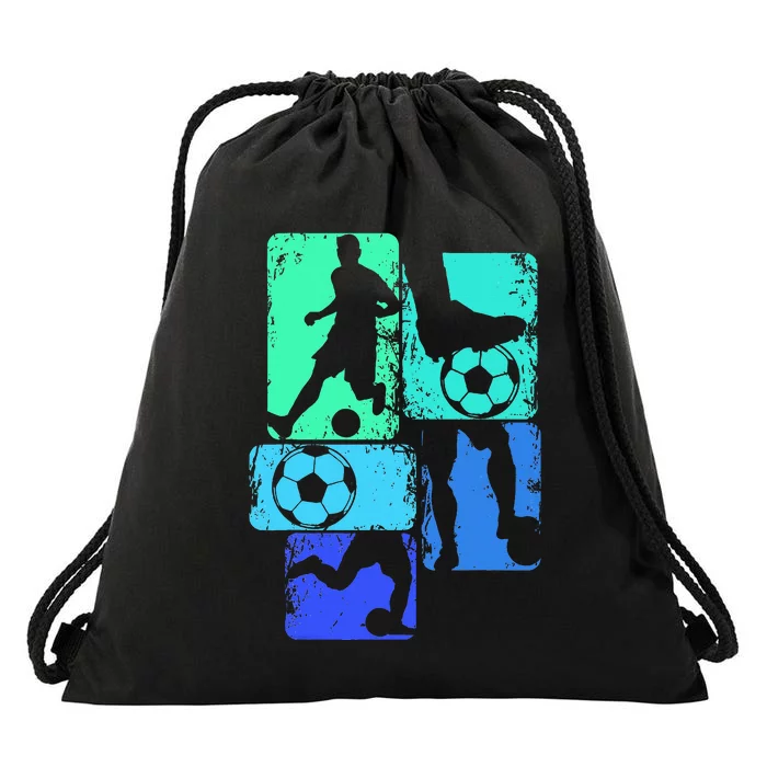 Soccer Player Drawstring Bag