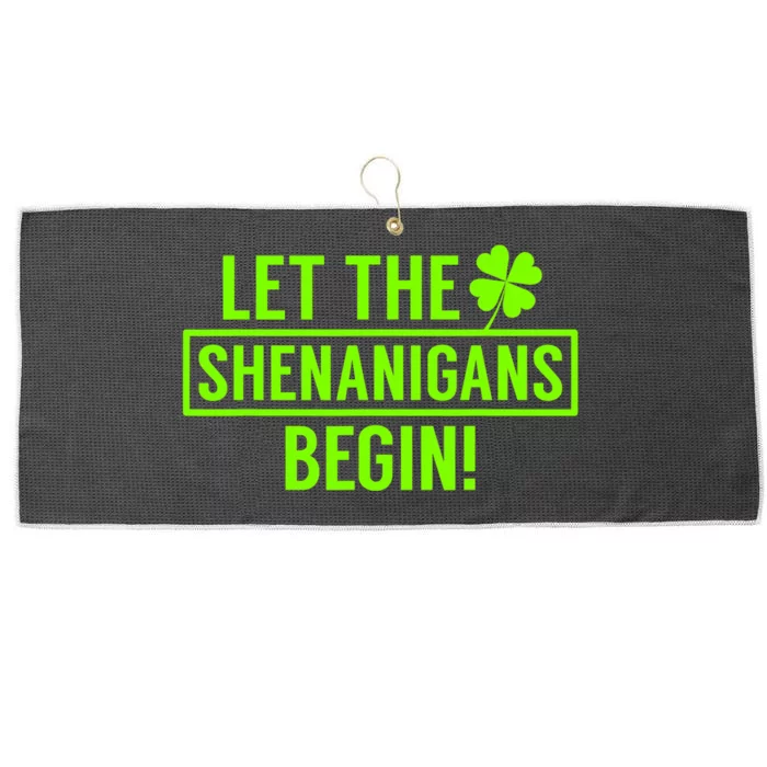 Saint Patricks Shenanigans Large Microfiber Waffle Golf Towel