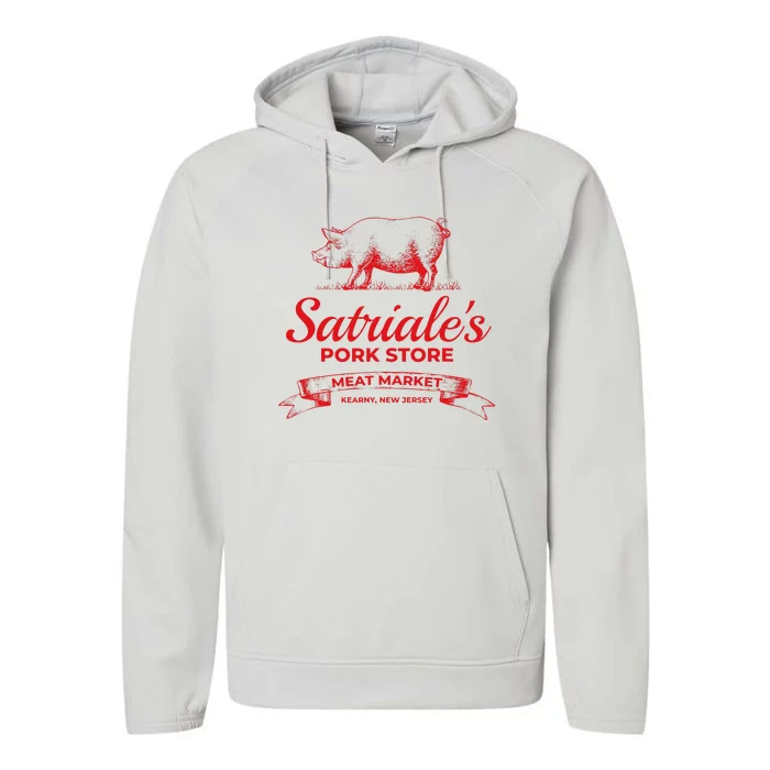 Satriale’s Pork Store Kearny New Jersey Performance Fleece Hoodie