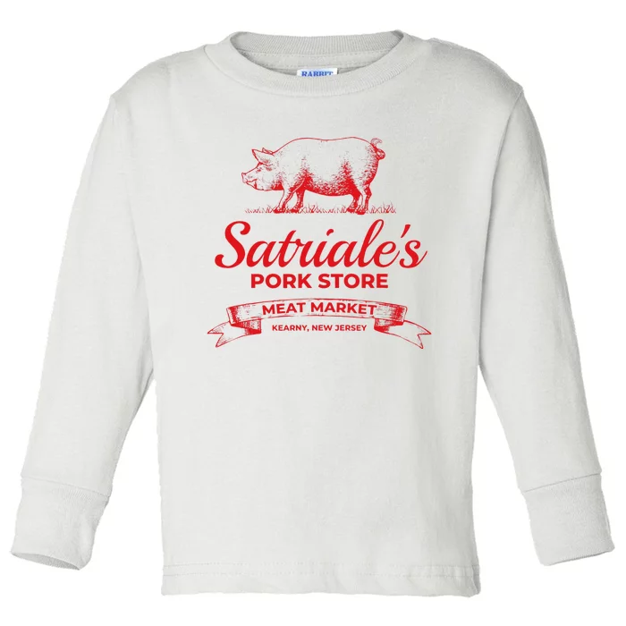 Satriale’s Pork Store Kearny New Jersey Toddler Long Sleeve Shirt