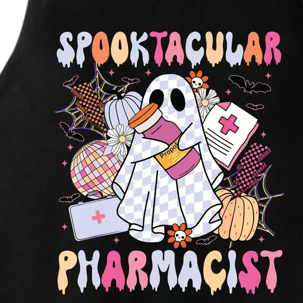 Spooktacular Pharmacist Spooky Halloween Pharmacy Week Ladies Tri-Blend Wicking Tank