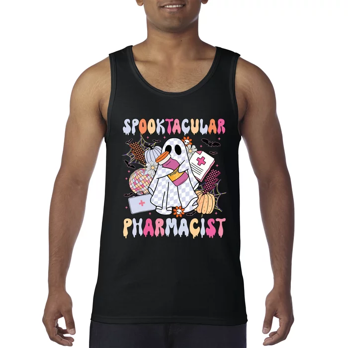 Spooktacular Pharmacist Spooky Halloween Pharmacy Week Tank Top