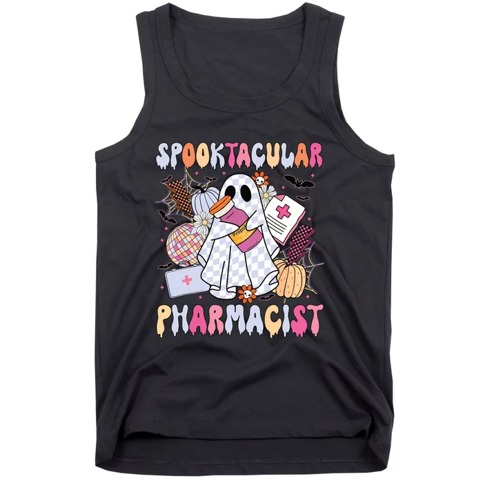 Spooktacular Pharmacist Spooky Halloween Pharmacy Week Tank Top