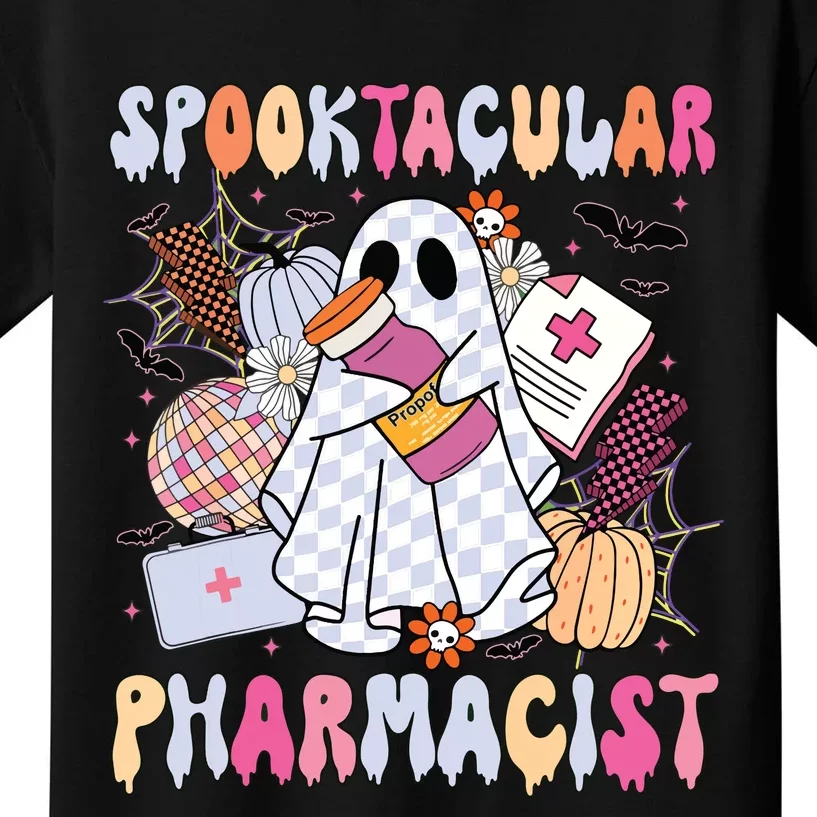 Spooktacular Pharmacist Spooky Halloween Pharmacy Week Kids T-Shirt