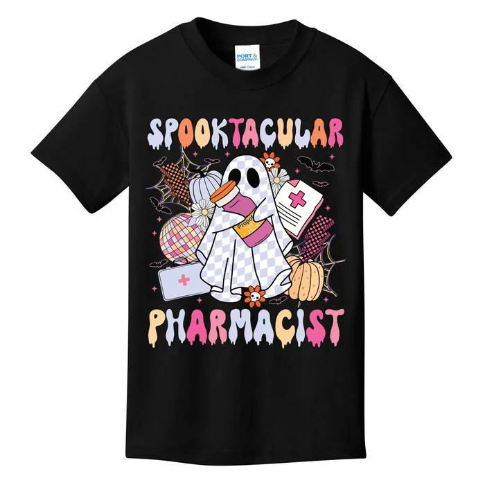 Spooktacular Pharmacist Spooky Halloween Pharmacy Week Kids T-Shirt