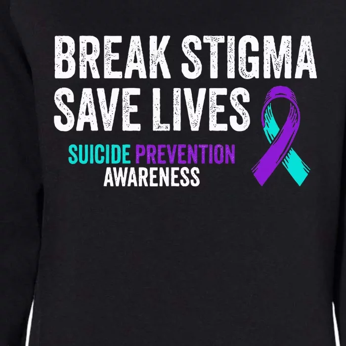 Suicide Prevention Support Break Stigma Suicide Awareness Womens California Wash Sweatshirt