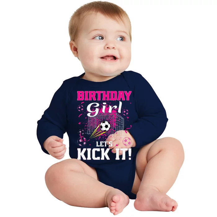 Soccer Player Soccer Birthday Baby Long Sleeve Bodysuit