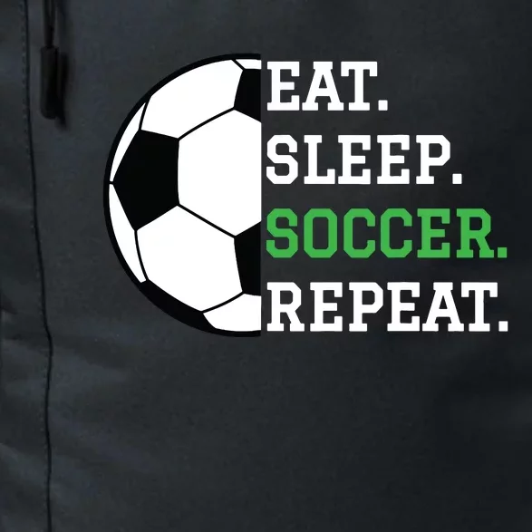 Soccer Player Soccer Lover Eat Sleep Soccer Repeat Daily Commute Backpack