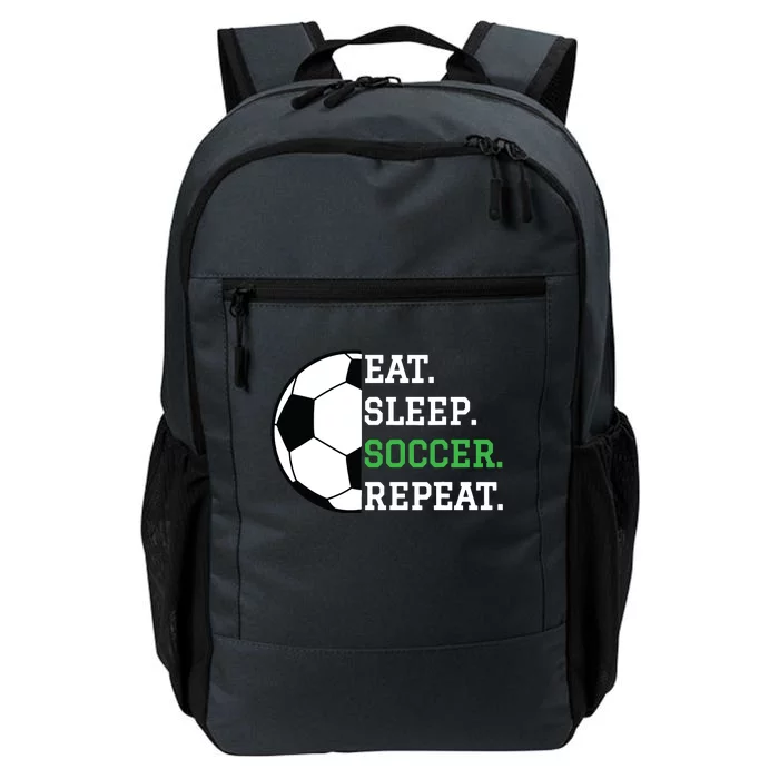 Soccer Player Soccer Lover Eat Sleep Soccer Repeat Daily Commute Backpack