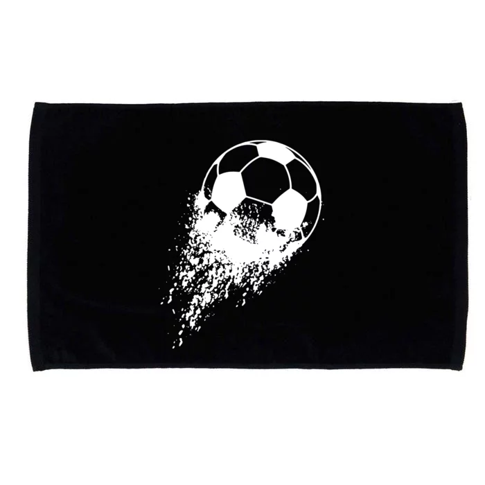 Soccer Player Sports Vintage Men Boy Soccer Ball Microfiber Hand Towel