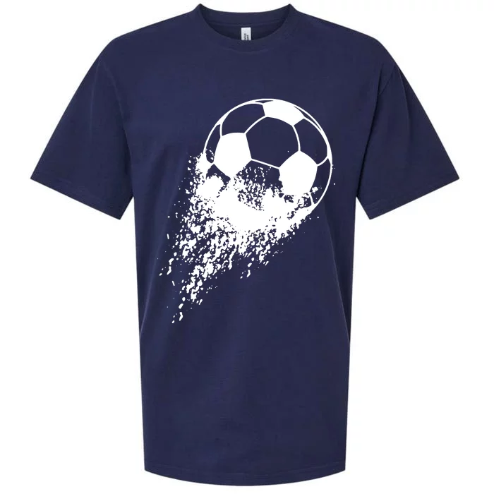 Soccer Player Sports Vintage Men Boy Soccer Ball Sueded Cloud Jersey T-Shirt