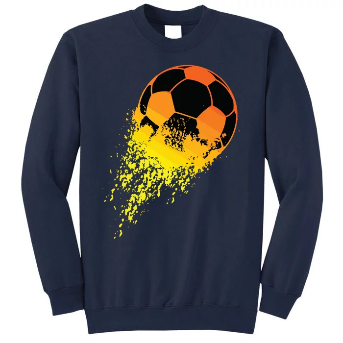 Soccer Player Sports Vintage Men Boy Soccer Tall Sweatshirt