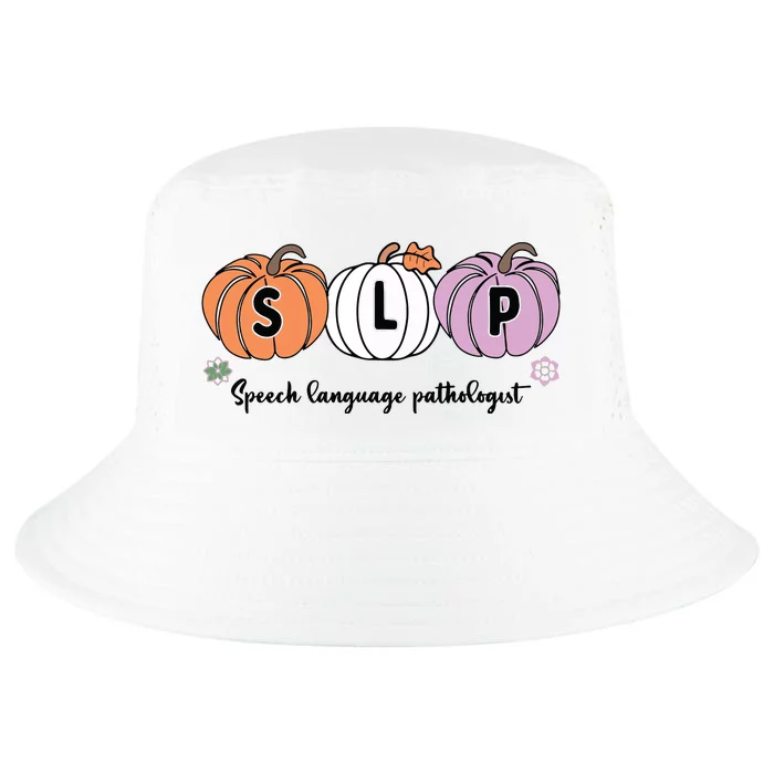 Slp Pumpkin Speech Language Pathologist Grade Fall Autumn Cool Comfort Performance Bucket Hat