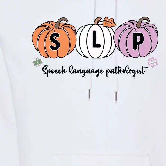 Slp Pumpkin Speech Language Pathologist Grade Fall Autumn Premium Hoodie