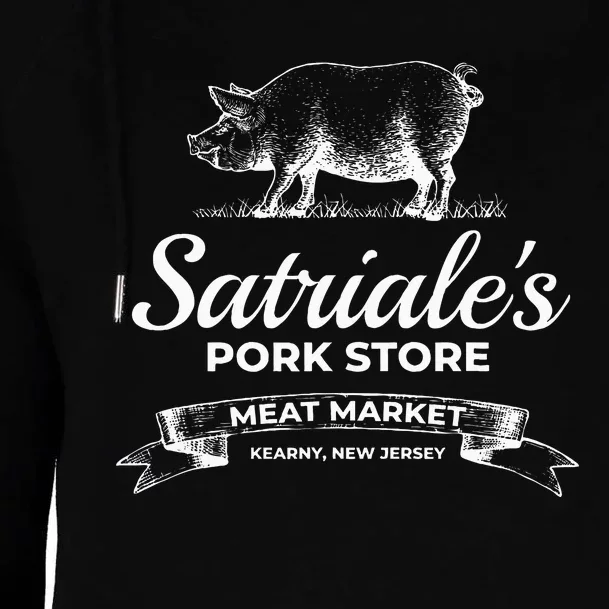 Satriale’S Pork Store Kearny New Jersey Womens Funnel Neck Pullover Hood